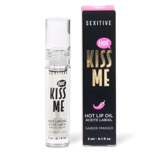 Labial con efecto picor para potenciar el placer del sexo oral - KISS ME – HOT LIP OIL - sabor mango