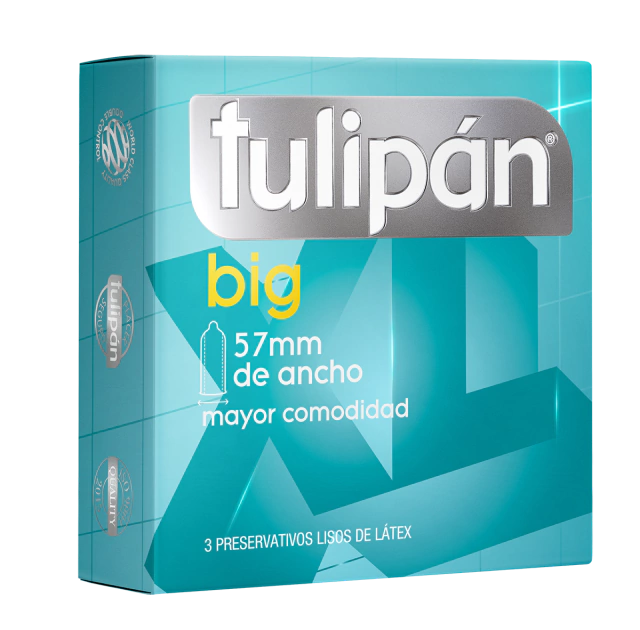Preservativos Tulipan BIG - mas anchos - 57mm
