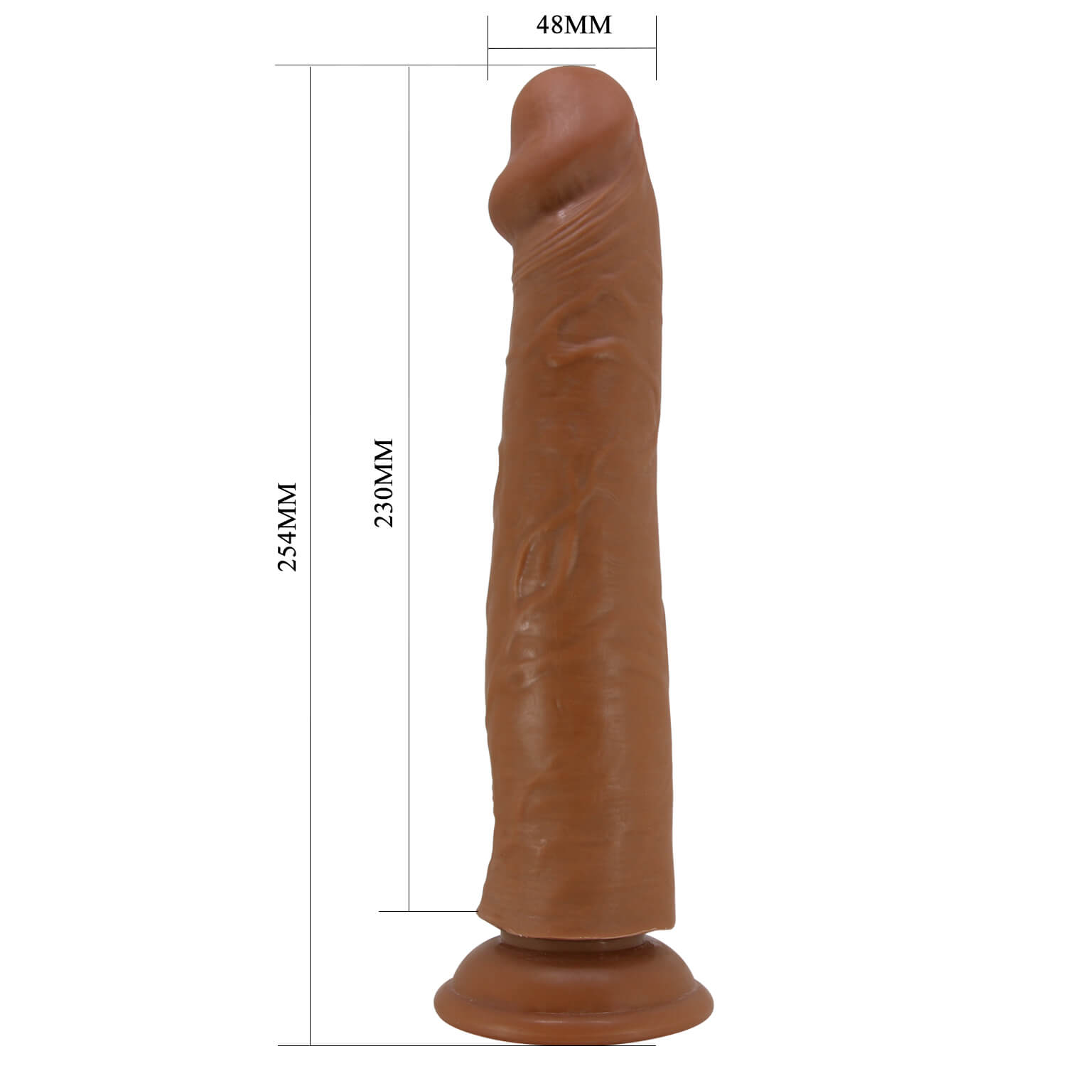 Dildo ULTRA REALISTA Silicona Símil Piel PELLIZCABLE y ARTICULADO - 25x5 cm aprox - SHARIFE - Imagen 3