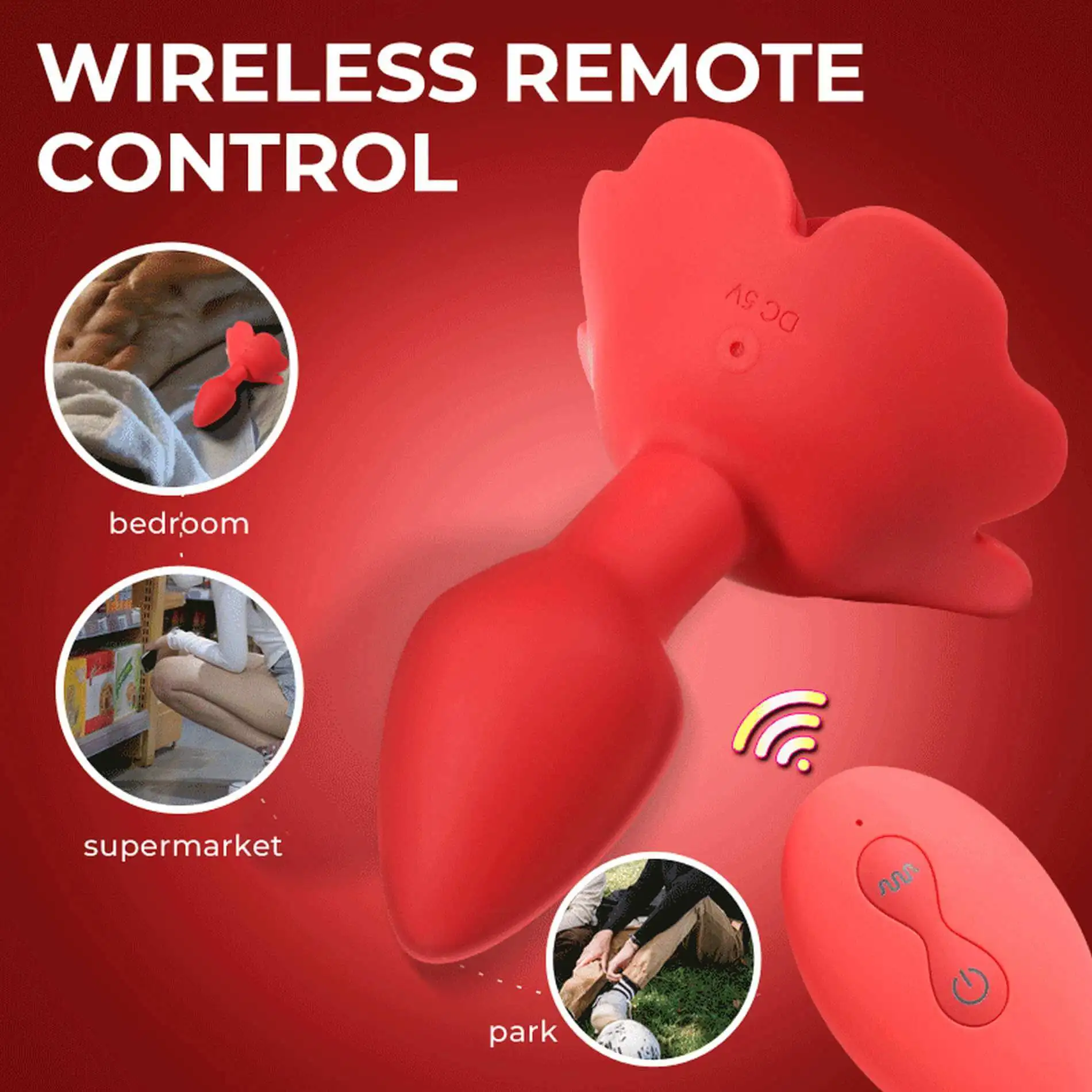 Plug Anal But Flower - Vibración y Rotación - con Control Remoto - Imagen 9