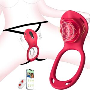 Estimulador de Clítoris con Aro para permitir penetración - Rosa Vibrating Panty
