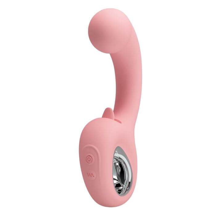 Vibrador ergonómico de doble estimulación - Punto G y Clítoris - con lengüita - Imagen 7