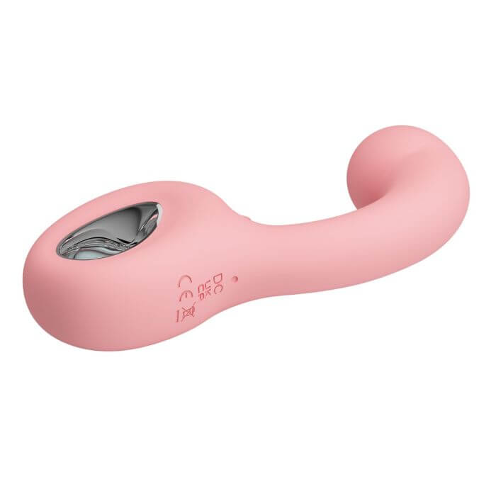Vibrador ergonómico de doble estimulación - Punto G y Clítoris - con lengüita - Imagen 5