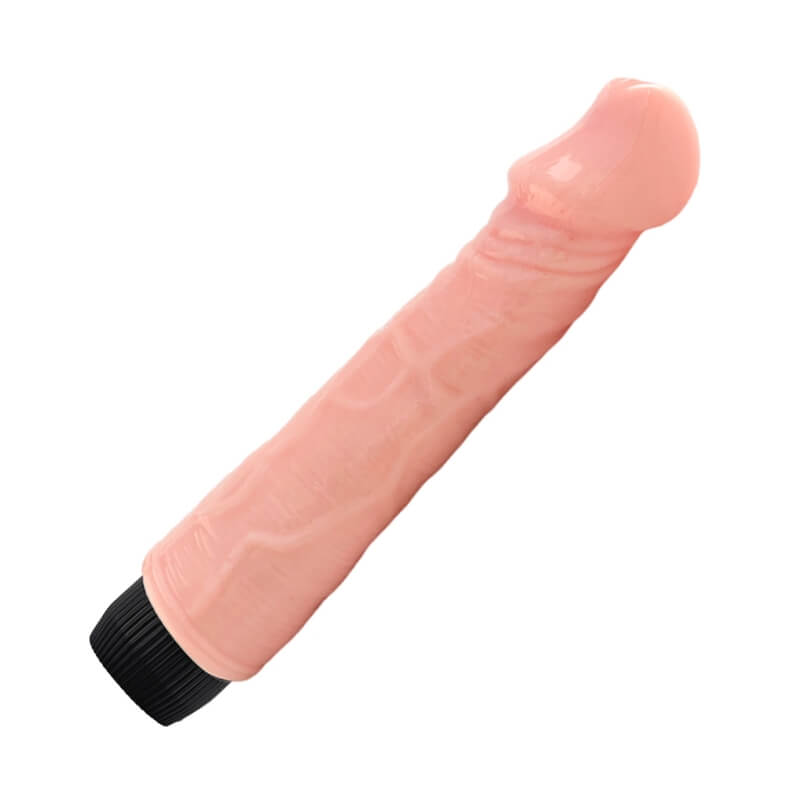 Dildo Realístico con Vibración - 22cm x 4.3 Ø aprox - Recargable Usb - Mod 06