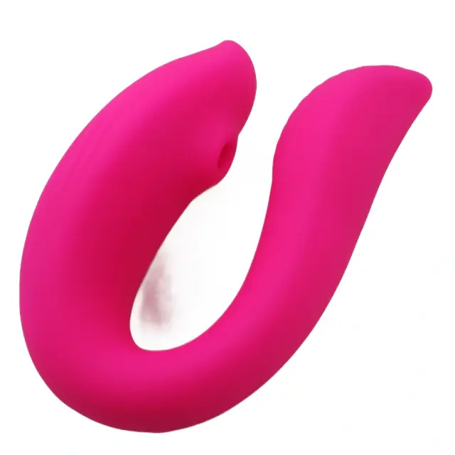 Estimulador Vaginal en U con Vibración y Succión - Imagen 2