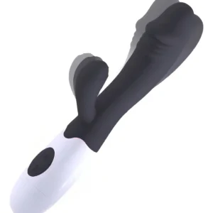 Vibrador Doble Estimulación Rabbit Negro - RECARGABLE USB
