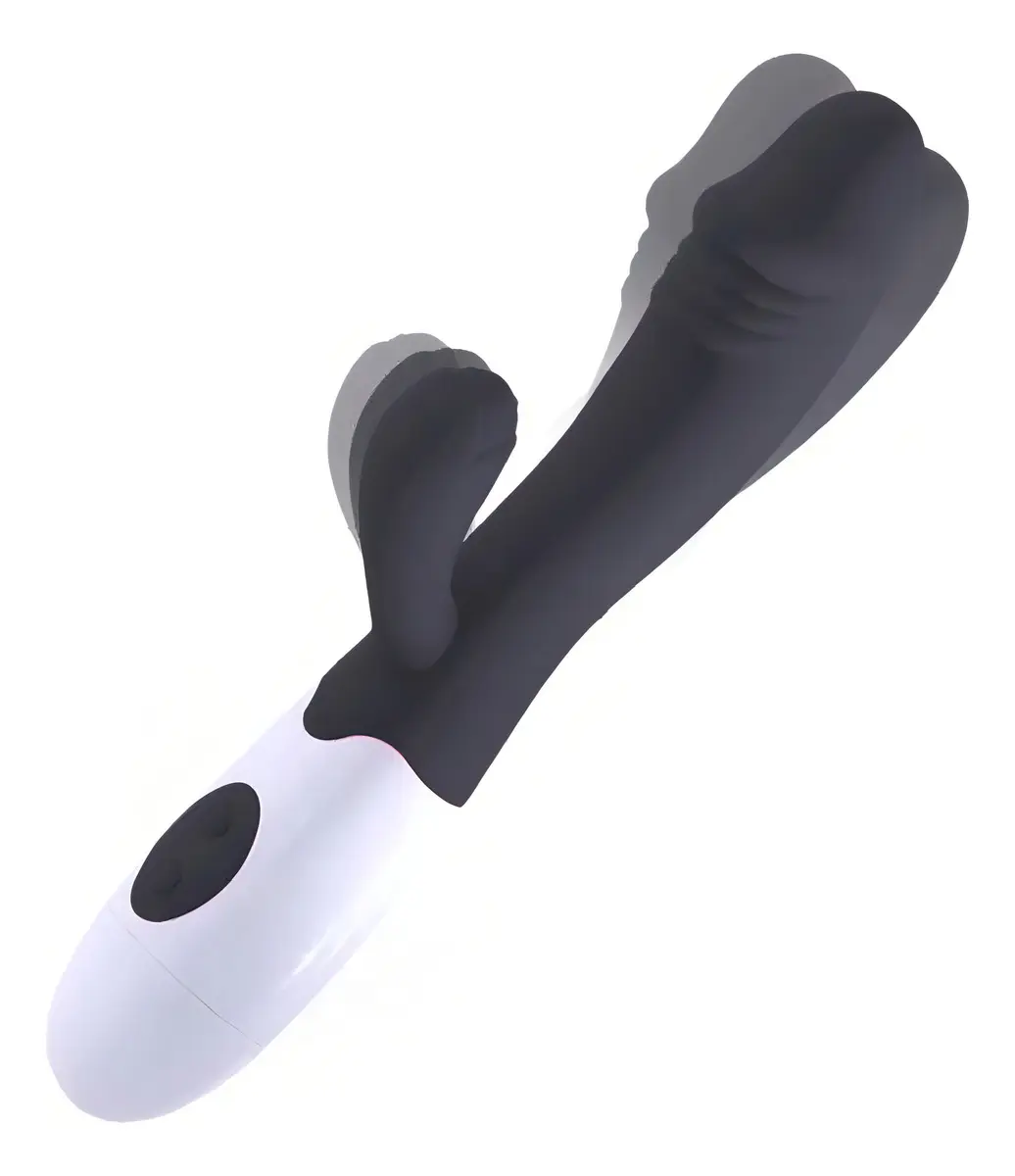 Vibrador Doble Estimulación Rabbit Negro - RECARGABLE USB